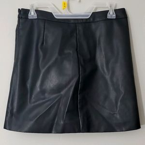 Black Leather Skirt Size Medium